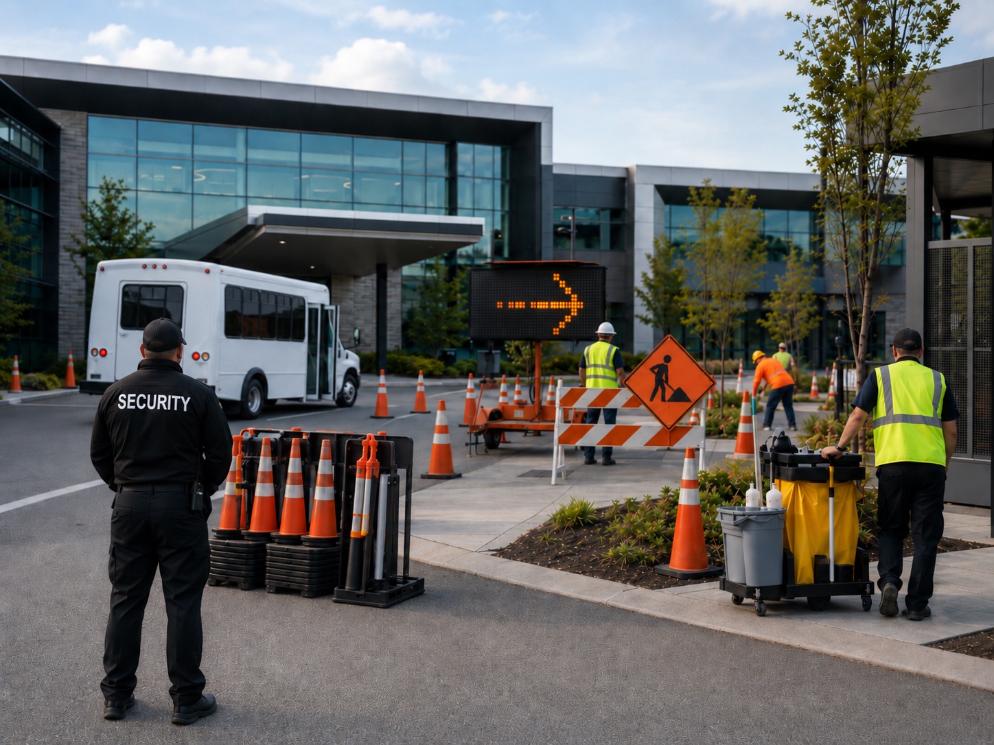 BCW Group of Companies - Integrated site services including security, traffic control, and facility support